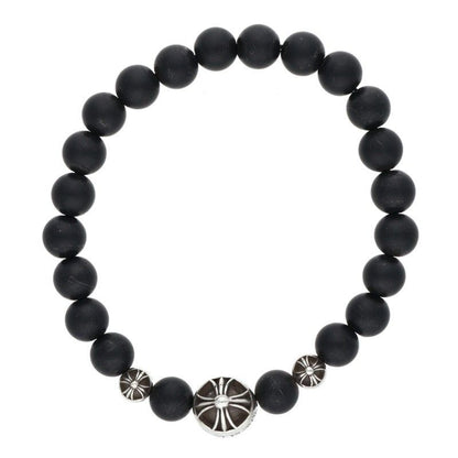Chrome Hearts 8 mm Bead Bracelet Onyx 71 8 mm Black