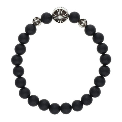 Chrome Hearts 8 mm Bead Bracelet Onyx 71 8 mm Black — view 2