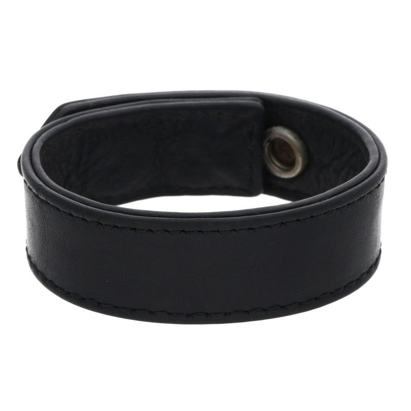 Chrome Hearts BS 3 Buttons 2 Snaps Leather Bracelet — view 2