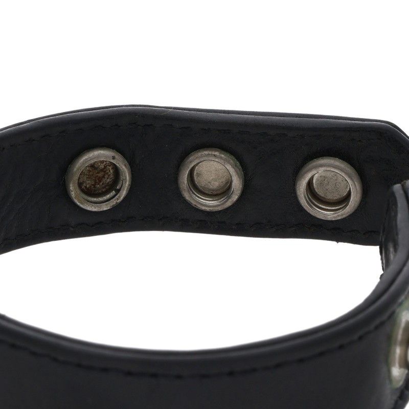 Chrome Hearts BS 3 Buttons 2 Snaps Leather Bracelet — view 5