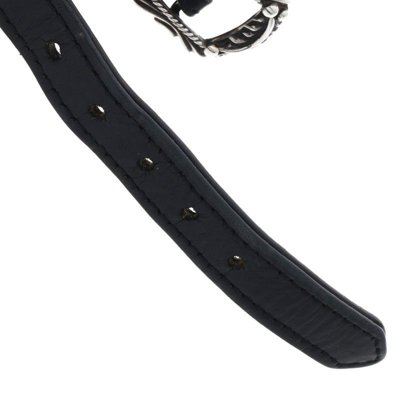 Chrome Hearts Vintage RR Tiny Buckle Rock'n'roll Leather Bracelet — view 5