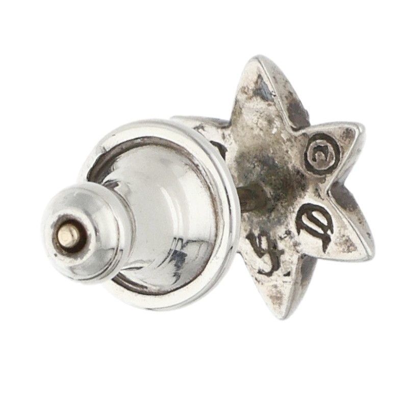 Chrome Hearts CO Star Dmnd Stud 1 Diamond Silver Earrings — view 2
