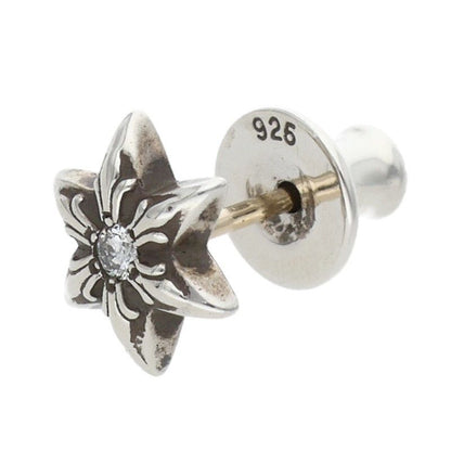 Chrome Hearts CO Star Dmnd Stud 1 Diamond Silver Earrings