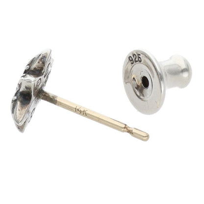 Chrome Hearts CO Star Dmnd Stud 1 Diamond Silver Earrings — view 4