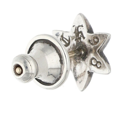 Chrome Hearts CO Star Dmnd Stud 1 Diamond Silver Earrings — view 2