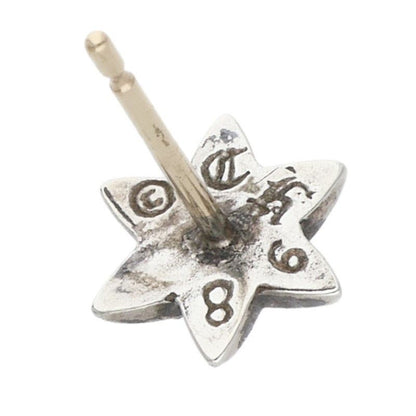 Chrome Hearts CO Star Dmnd Stud 1 Diamond Silver Earrings — view 3