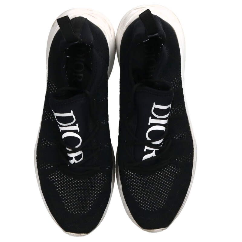 Dior Logo Printed Mesh Low Cut Sneakers — view 4