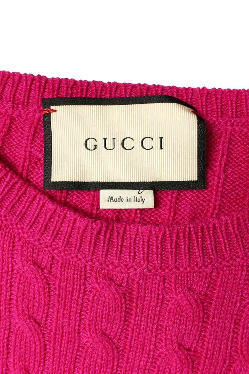Gucci Cable Sleeve Sherry Line Cashmere Knit XS Sweater — view 3