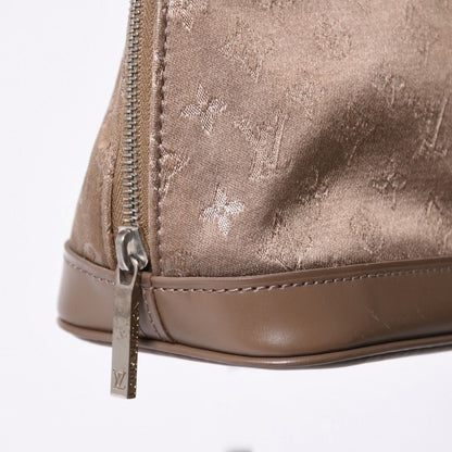 Louis Vuitton Monogram Satin Little Alma Beige Silver Handbag — view 3