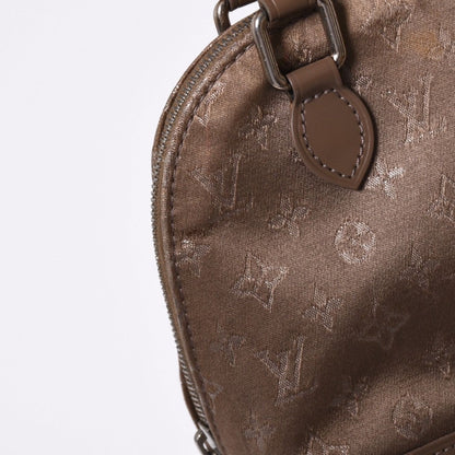 Louis Vuitton Monogram Satin Little Alma Beige Silver Handbag — view 4
