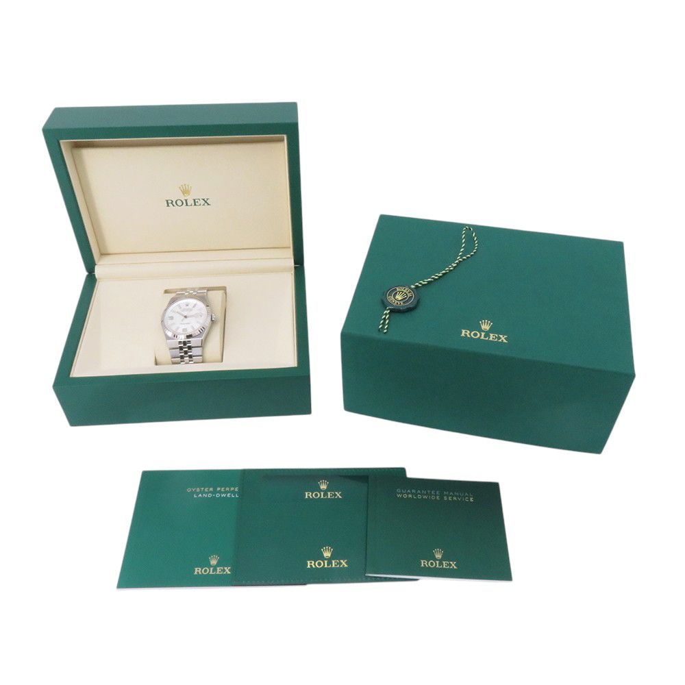 Rolex Land SS 18k White Gold Roulette Honeycomb Dial — view 6