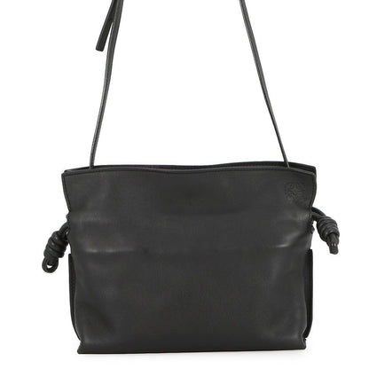 Loewe Shoulder Bag Flamenco Clutch Mini Calf Leather 2-Way Black