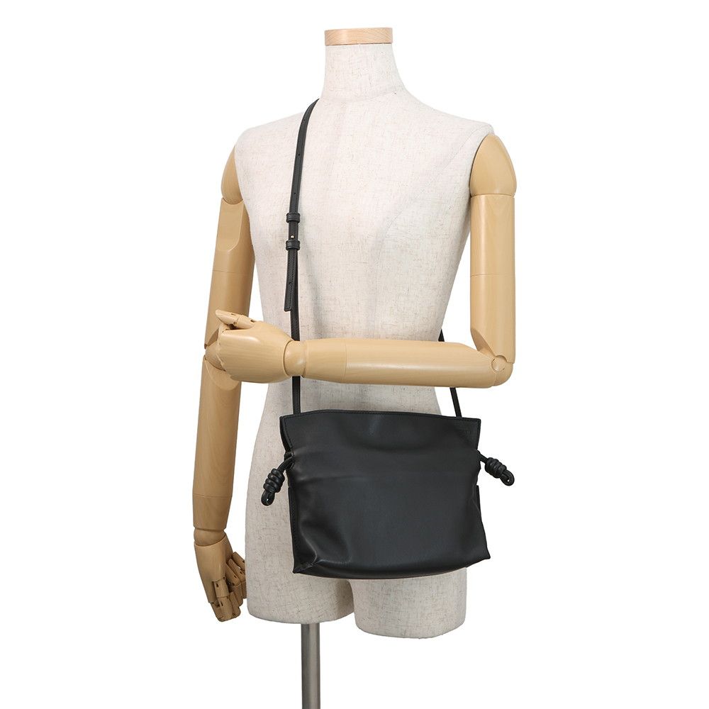 Loewe Shoulder Bag Flamenco Clutch Mini Calf Leather 2-Way Black — view 4