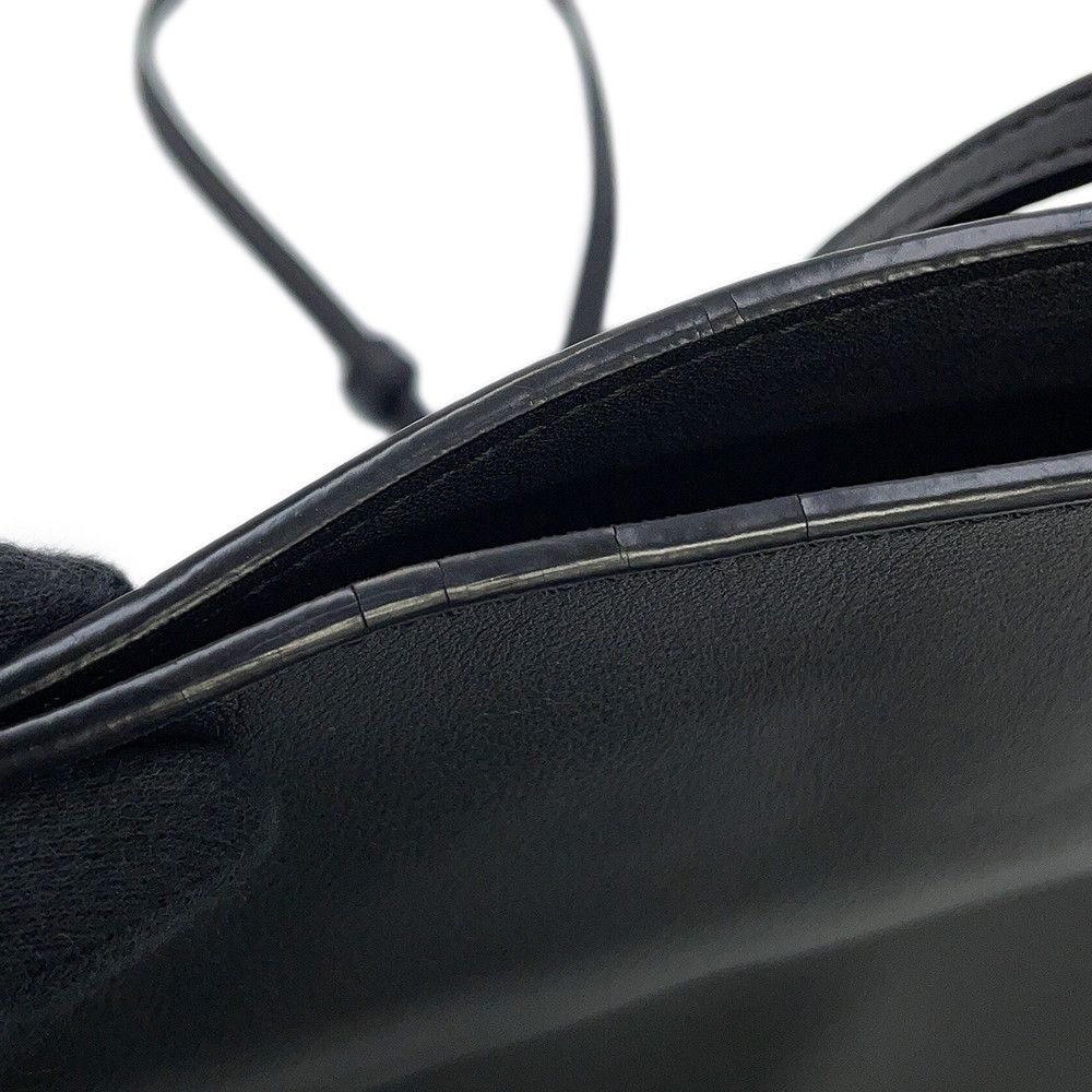 Loewe Shoulder Bag Flamenco Clutch Mini Calf Leather 2-Way Black — view 8
