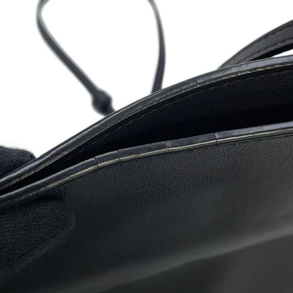 Loewe Shoulder Bag Flamenco Clutch Mini Calf Leather 2-Way Black — view 8