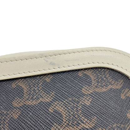 Celine Shoulder Bag Triomphe Leather White — view 6