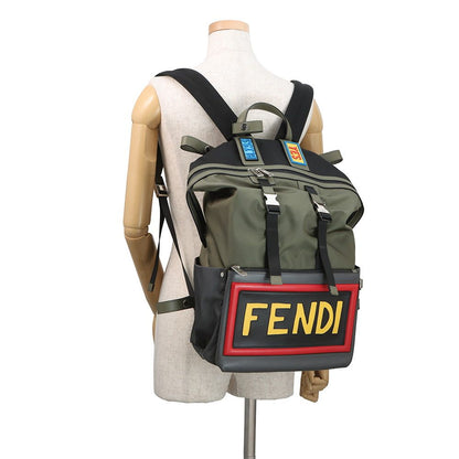 Fendi Backpack Nylon Leather Siu with Chair — view 4