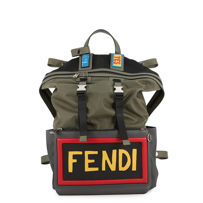 Fendi Backpack Nylon Leather Siu with Chair