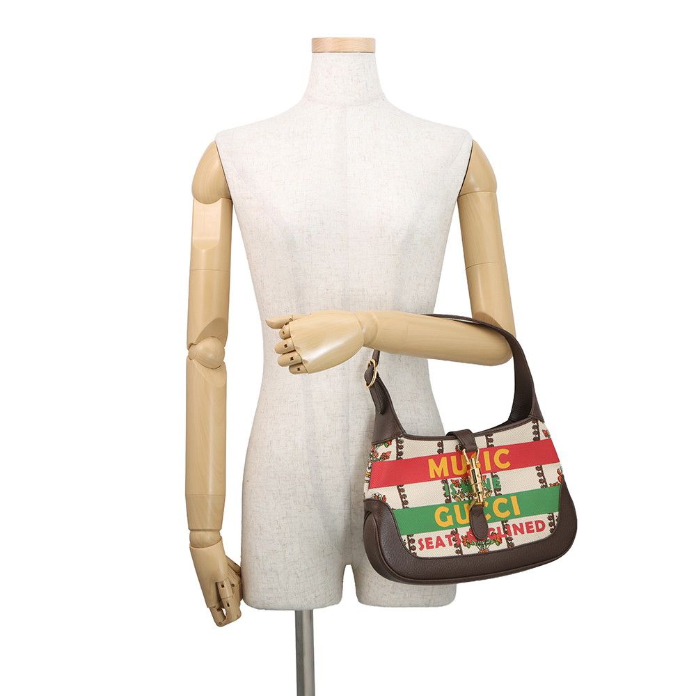 Gucci Shoulder Bag Jackie Small Music IS Mine Canvas Leather — view 4