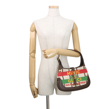 Gucci Shoulder Bag Jackie Small Music IS Mine Canvas Leather — view 4