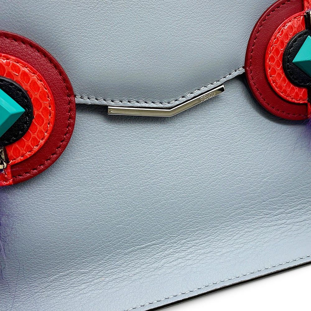 Fendi Shoulder Bag Toujour Bugsmon Star Leather Fur 2-Way Clutch — view 8