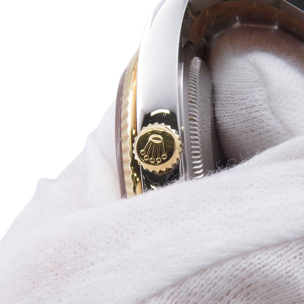 Rolex Datejust Number SS 18k Yellow Gold Watch Champagne Dial — view 7
