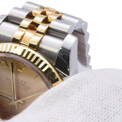 Rolex Datejust Number SS 18k Yellow Gold Watch Champagne Dial — view 5