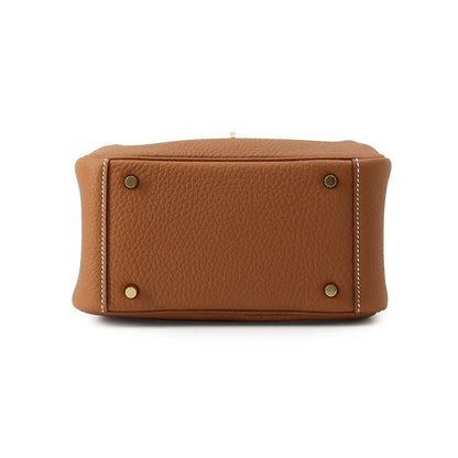 Hermes Lindy Mini Gold Taurillon Clemence 2-Way Shoulder Bag — view 3
