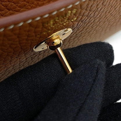 Hermes Lindy Mini Gold Taurillon Clemence 2-Way Shoulder Bag — view 6