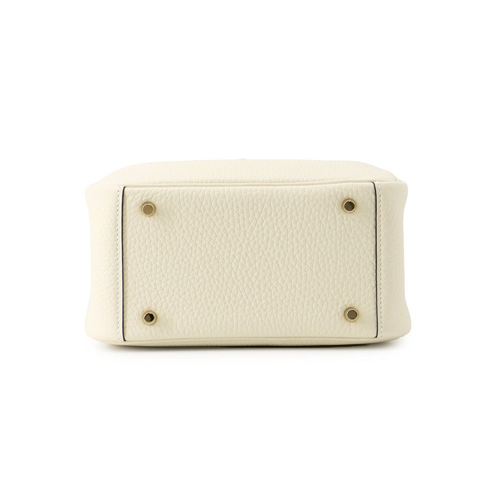 Hermes Lindy Mini Cles Mu Gold Taurillon Clemence 2-Way Shoulder Bag — view 3