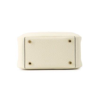Hermes Lindy Mini Cles Mu Gold Taurillon Clemence 2-Way Shoulder Bag — view 3
