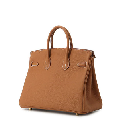 Hermes Birkin 25 Gold Togo Handbag — view 2