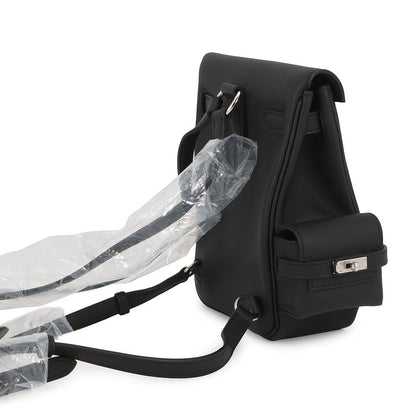 Hermes Kelly Jump Black Silver Swift Backpack — view 3