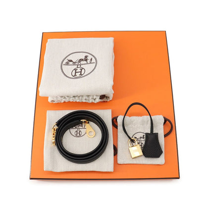 Hermes Handbag Kelly 25 Retourne Black Gold Togo 2-Way — view 9