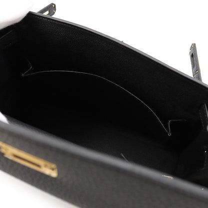 Hermes Handbag Kelly 25 Retourne Black Gold Togo 2-Way — view 6