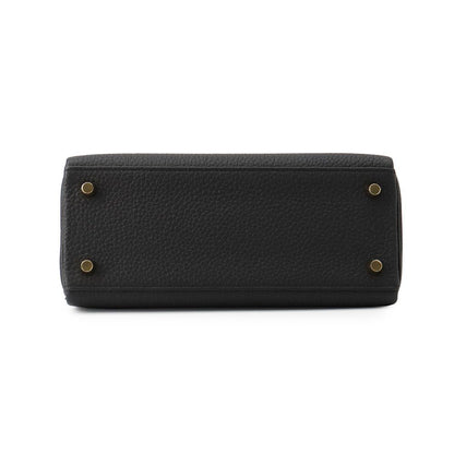 Hermes Handbag Kelly 25 Retourne Black Gold Togo 2-Way — view 3