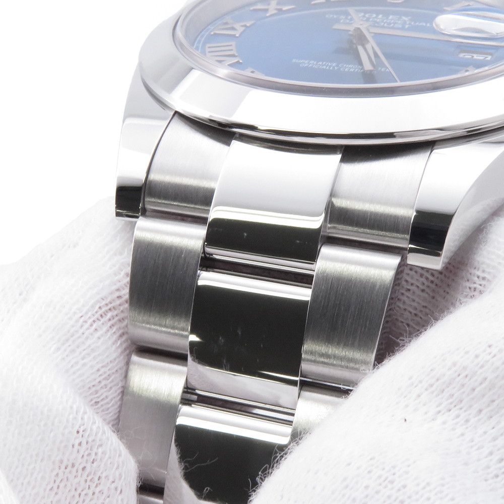 Rolex Datejust 41 Roulette Watch Azuro Blue Dial — view 4
