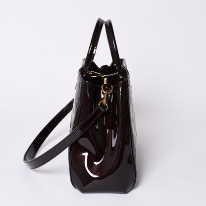 Louis Vuitton Purple 2-Way Bag Montaigne BB Monogram Vernis Handbag — view 4