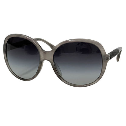 Chanel Sunglasses CC Logo Quilted Gray Black Eyewear