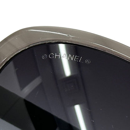 Chanel Sunglasses CC Logo Quilted Gray Black Eyewear — view 6
