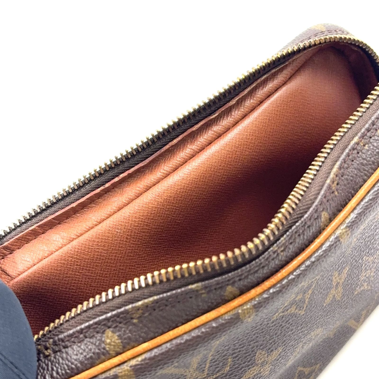 Louis Vuitton Ma Roulis Bandouliere Monogram Leather Brown Shoulder Bag Gold — view 7