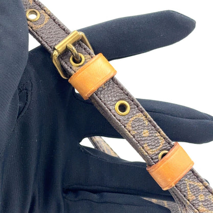 Louis Vuitton Ma Roulis Bandouliere Monogram Leather Brown Shoulder Bag Gold — view 8