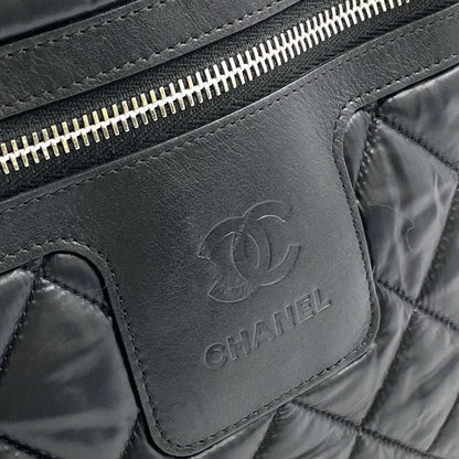 Chanel Coco Cocoon Quilted Leather Nylon Black Backpack Silver — view 7