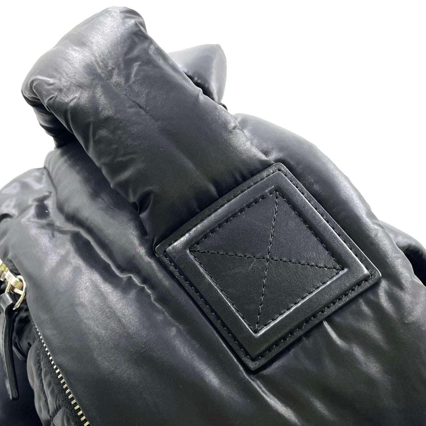 Chanel Coco Cocoon Quilted Leather Nylon Black Backpack Silver — view 9