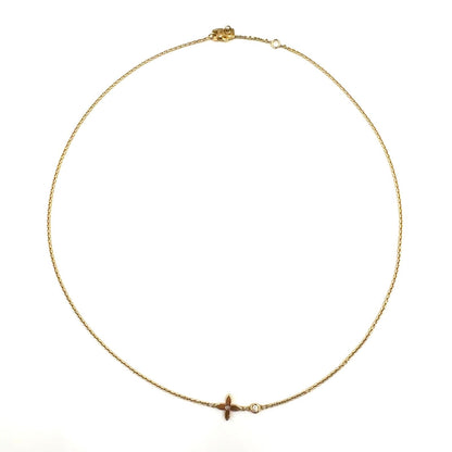 Louis Vuitton Pendentif Monogram Idylle 1 Point Diamond Pink Gold Necklace — view 3