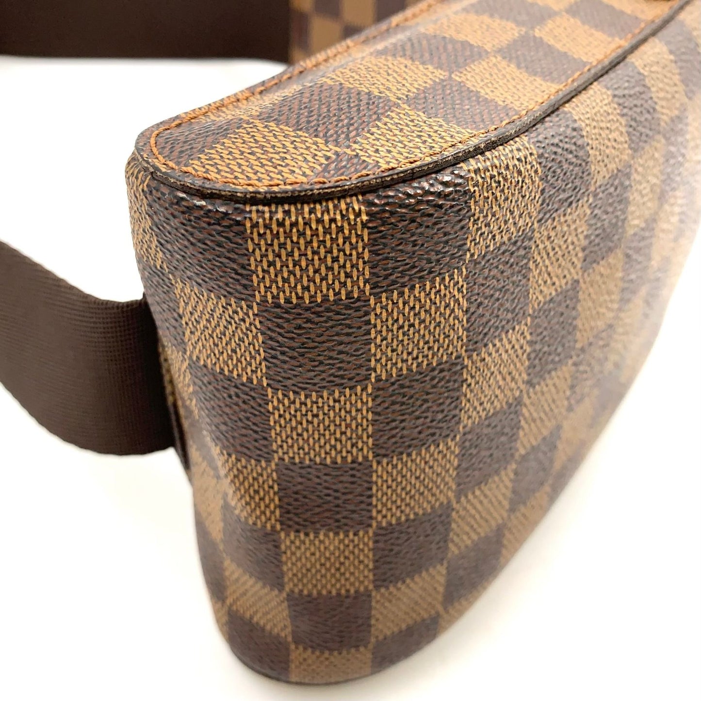 Louis Vuitton Damier Geronimos Brown Belt Bag Gold — view 8