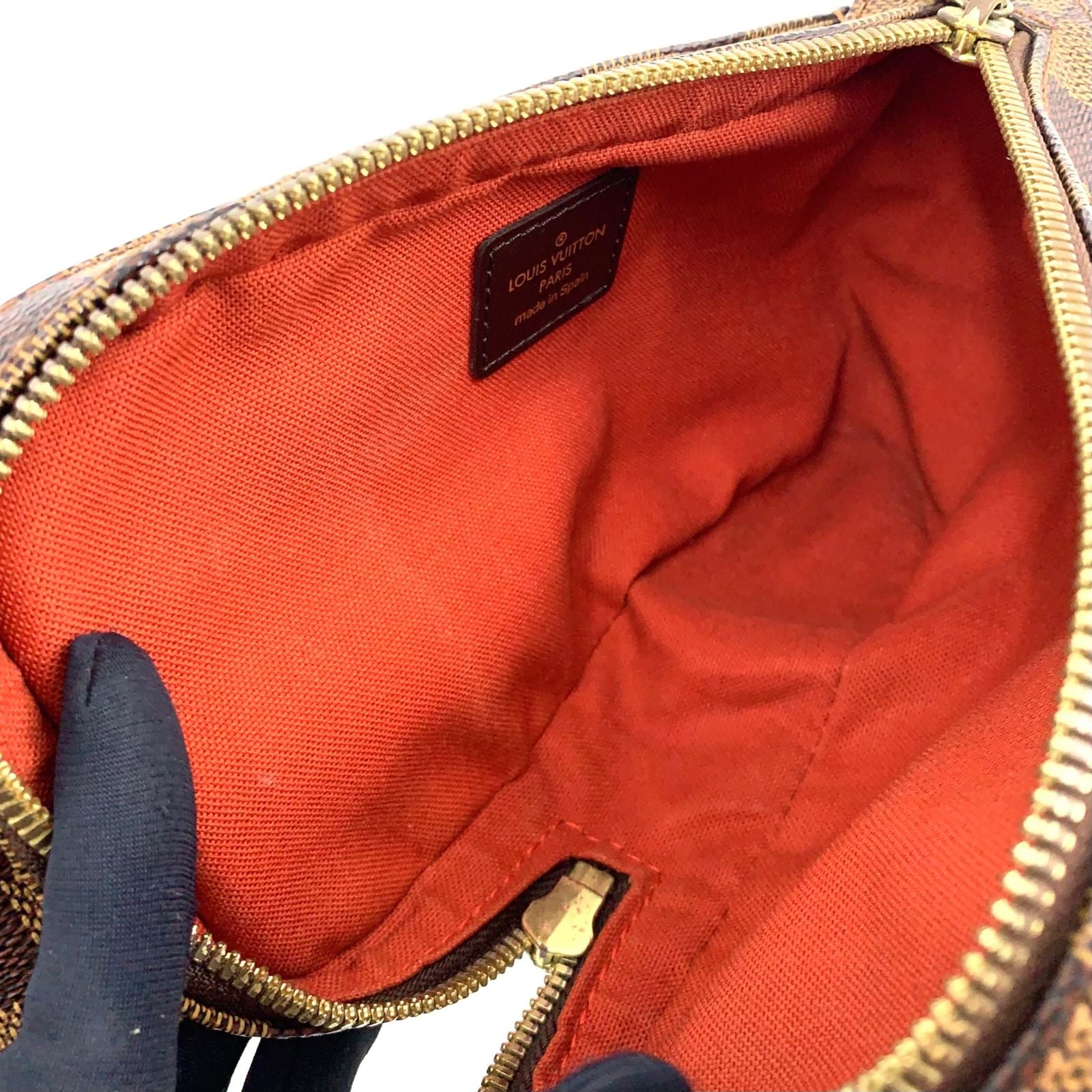 Louis Vuitton Damier Geronimos Brown Belt Bag Gold — view 4