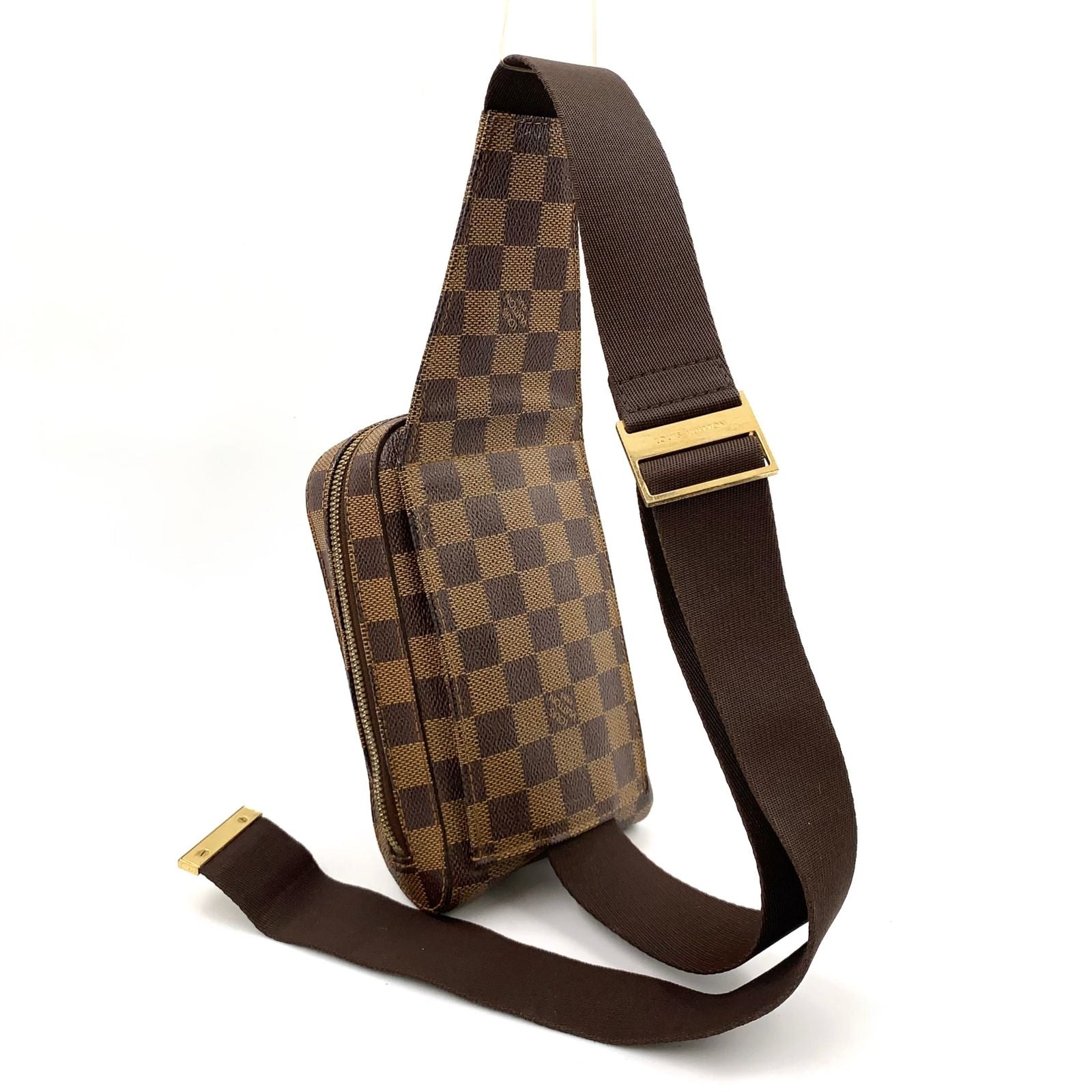 Louis Vuitton Damier Geronimos Brown Belt Bag Gold — view 2