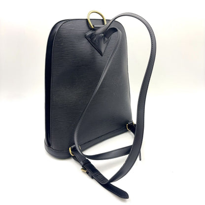 Louis Vuitton Gobelins Epi Noir Leather Black Backpack Gold — view 2