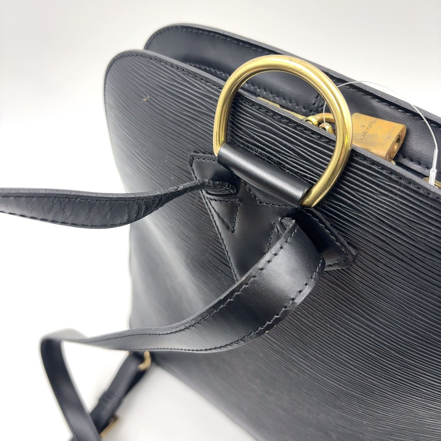 Louis Vuitton Gobelins Epi Noir Leather Black Backpack Gold — view 7